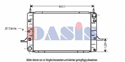 AKS DASIS 090860n -  Радиатор, охлаждение двигателя